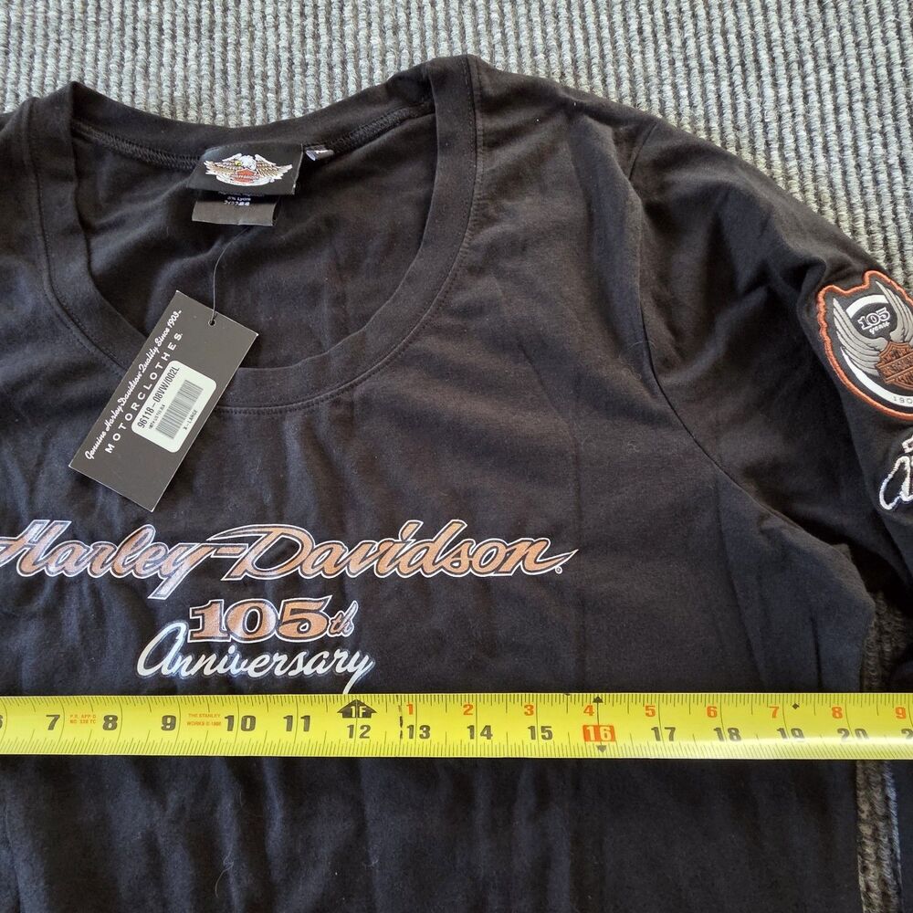 Harley-Davidson 105th Anniversary Shirt Womens XL Long Sleeve NWT 2007 - Picture 7 of 12